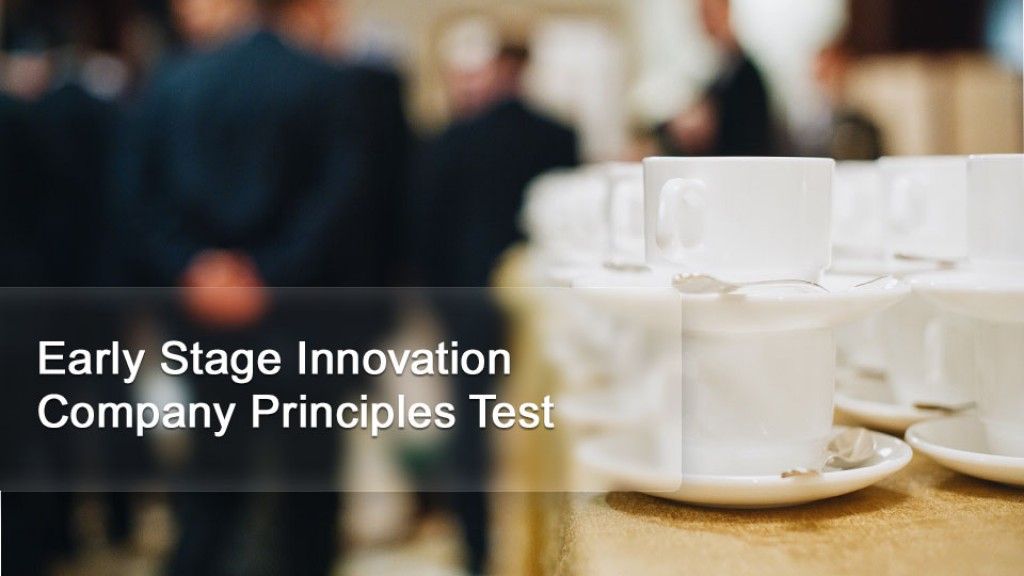 Early Stage Innovation Company Principles Test