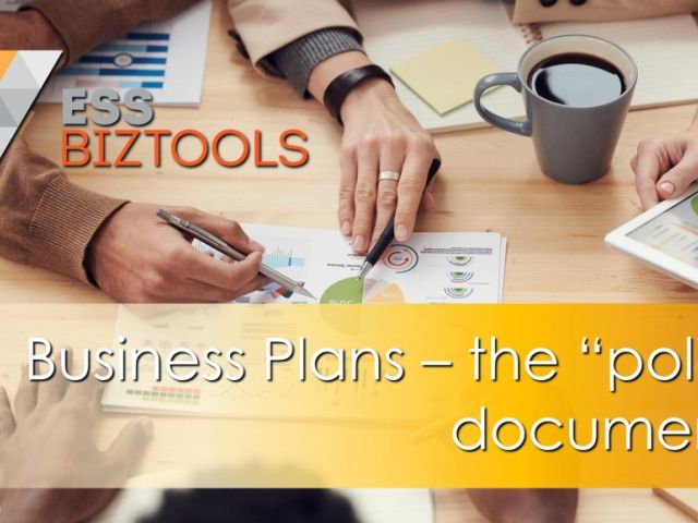 Business Plans – the “policy document”