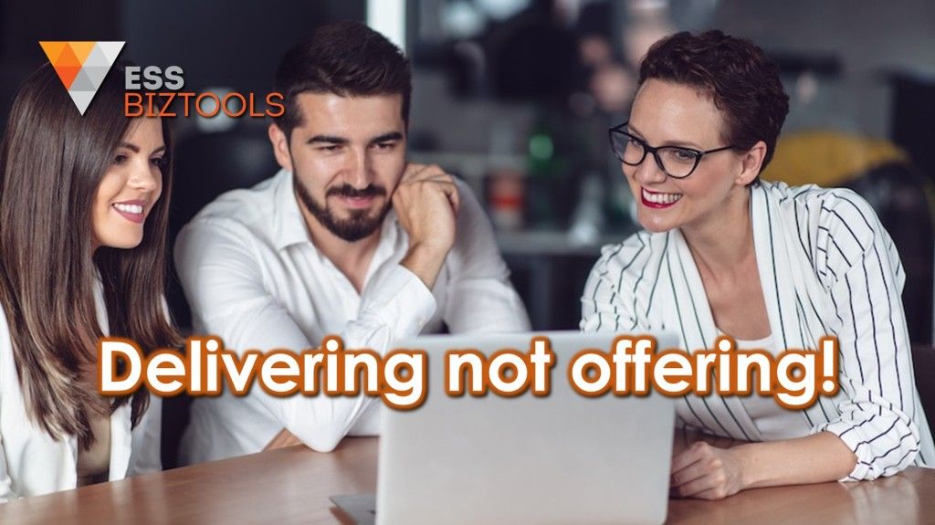 Delivering not offering!