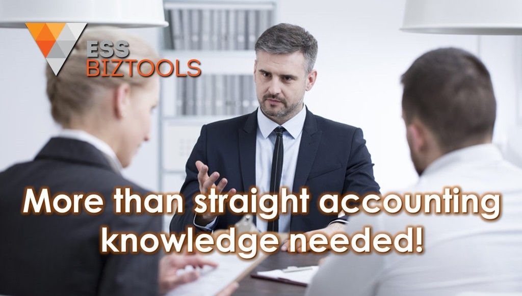 More than straight accounting knowledge needed!