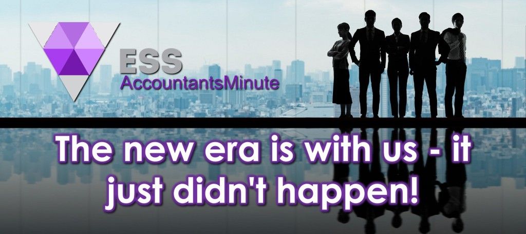 The new era is with us - it just didn't happen!