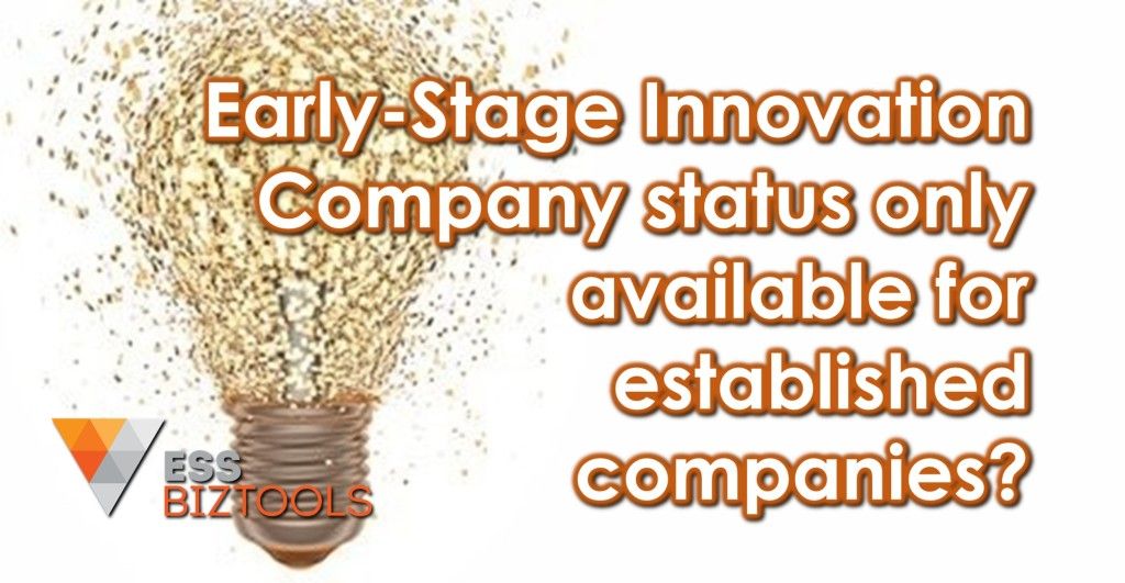 Early-Stage Innovation Company status only available for established companies?