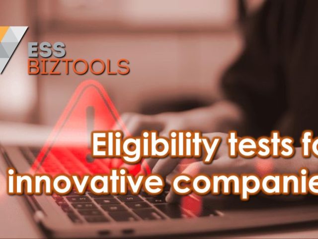 Eligibility tests for innovative companies