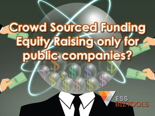 Crowd Sourced Funding Equity Raising only for public companies?