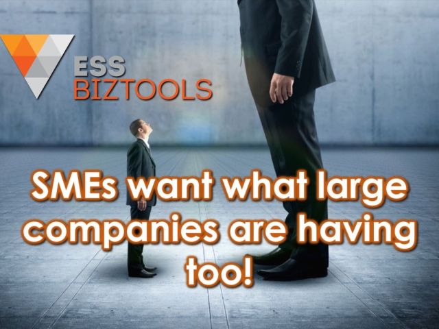 SMEs want what large companies are having too!