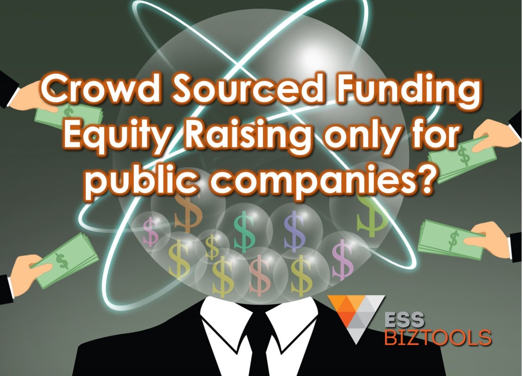 Crowd Sourced Funding Equity Raising only for public companies?