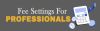 Fee Settings for Professionals