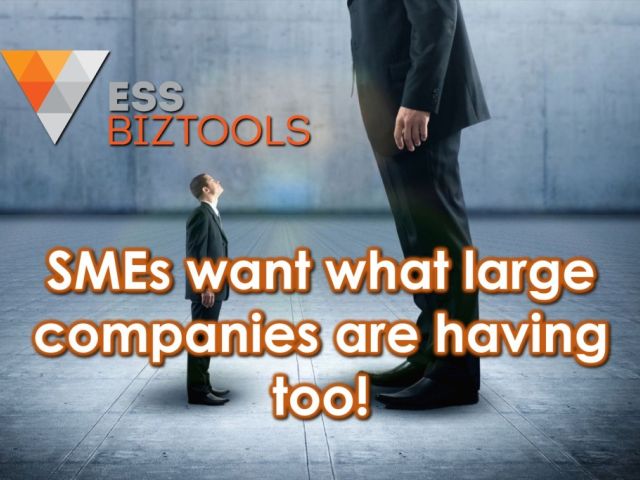 SMEs want what large companies are having too!