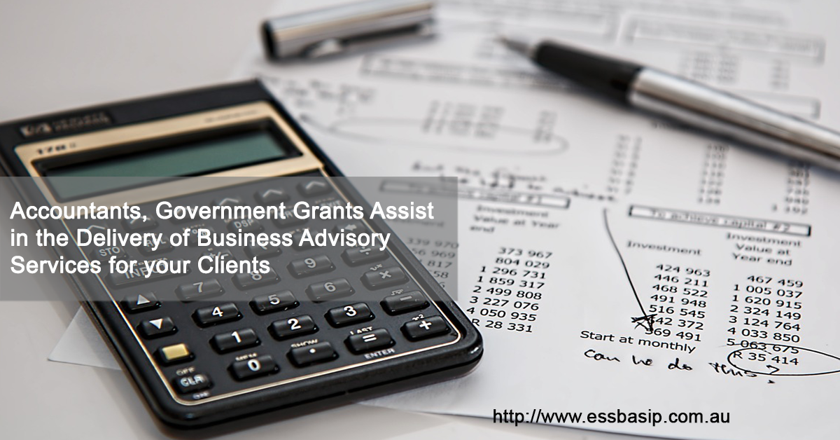 Accountants, Government Grants Assist in the  Delivery of Business Advisory Services  for your Clients